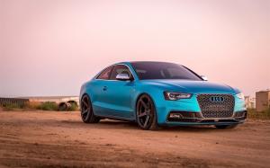 Audi S5 Coupe on Carbon Graphite Vorsteiner Wheels (V-FF 104) 2016 года 